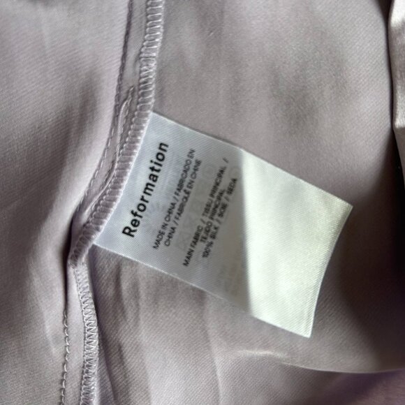 NWOT Reformation Casette Silk Midi Dress Sz4 Aura - Picture 7 of 8